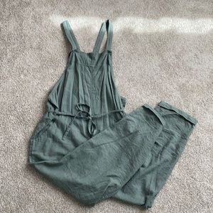 Linen overalls